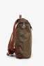 Lonchamp Green Nylon Le Pliage Backpack
