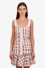 Zimmermann Pink Polka Dot Ruffled Mini Dress Size 1