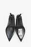 Hermès Black Leather Pointed Kelly 'Lover' Slingback Heels Size 38