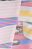 Hermès Pink/Yellow/Blue Graphic Printed Twilly
