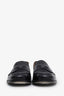 Prada Black Brushed Leather Penny Loafer Size 7 Mens