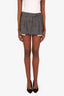 Miu Miu Grey Wool Mini Skirt Size 36