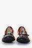 Jimmy Choo Orange Floral Scrunch Ballet Flat Size 41
