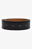 Hermès 2014 Gold/Black Leather Reversible Belt Size 95 (No Buckle)