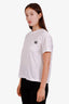 Off-White White Logo Patched Crewneck T-shirt Size M