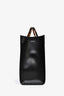 Fendi Black Leather Medium Sunshine Shopper Tote with Strap