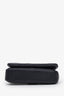 Burberry Black Leather TB Monogram Wallet on Chain