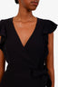 A.L.C Black 'Wilder' Wrap Jumpsuit Size 2
