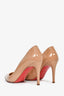 Christian Louboutin Nude Patent 'Kate' Pumps Size 37