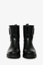 Moncler Black Patent Rubber Rain Boots Size 36