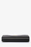 Prada 2010 Black Saffiano Leather French Wallet with Zip Coin Purse