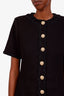 Rebecca Vallance Black Tweed Short Sleeve Mini Dress Size 12