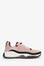 Pre-loved Chanel™ Pink Mesh Suede Calfskin CC Sneakers Size 37