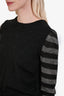 3.1 Phillip Lim Dark Grey Wool Striped Long Sleeve Shirt Size XS
