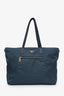 Prada Teal Re-Nylon Saffiano Re-Edition Two Way Tote Bag with Strap