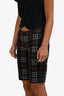 Burberry Blue Label Brown/Red Corduroy Shorts Size 36