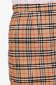 Burberry Vintage Beige Nova Check Wool Midi Skirt Estimated Size XS
