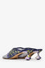Loewe Purple/Green Sequin 'Floral Toy' Mules Size 38