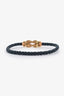 Fred 18k Yellow Gold Pave Diamond Large Cable Chance Infinie Bracelet Size 18