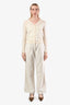 Brunello Cucinelli White 'The Loose Wide' Jeans Size 0