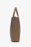 Saint Laurent Taupe Leather Shopping Toy Tote With Strap