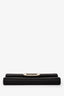 Roger Vivier Black Satin 'Efflorescence' Clutch with Chain Strap