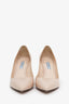 Prada Beige Saffiano Leather Heels Size 39.5