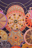 Hermès Purple/Multicolour Silk 'Les Domes Celestes' Scarf 90