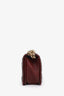 Pre-loved Chanel™ 2016-2017 Burgundy Quilted Lambskin Tweed Small Boy Flap Bag