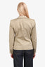 Dolce & Gabbana Tan Cotton Single Breasted Blazer Size 46