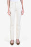 Veronica Beard Cream Denim 'Cameron' Mid-Rise Bootcut Jeans Size 25