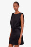 Khaite Black Sleeveless Balloon Shape Mini Dress Size 10