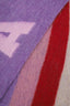 Marni Purple Brushed Wool Mohair Blend Logo Scarf