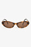 Pre-loved Chanel™ Tortoiseshell Mini Oval Sunglasses