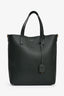 Saint Laurent Dark Green Leather Small 'Shopping Toy' Tote with Strap