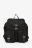 Prada Black Nylon Logo Back Pack