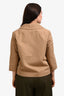 Marni Brown Cotton Linen Button Jacket Size 44