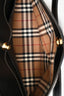 Burberry Black/Multicolour Novacheck Leather Wool Society Tote with Strap