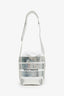 Paco Rabanne Silver Metallic Cage Leather Hobo Mini Bucket Bag