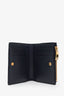 Bottega Veneta Navy Intrecciato Leather Small Bi-Fold Zip Wallet