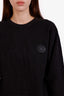 Burberry Black Logo-Appliquéd Sweatshirt Size S
