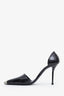 Alexander McQueen Black Patent Leather Harness Punk Pumps Size 40