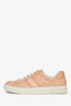 Gucci Pink Leather GG Supreme Ace Sneakers Size 36