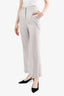 Fabiana Filipi Light Grey Wool Trousers Size 40