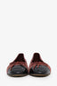 Pre-loved Chanel™ Pink Corduroy Cap Toe CC Ballet Flats Size 37.5