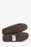 Louis Vuitton Brown Suede and Leather Loafers Size 37.5