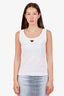 Off-White White Triangle Plaque Tank Top Size 38
