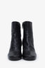 Prada Black Round Toe Heeled Ankle Boots Size 39