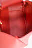 Saint Laurent Red Leather Le 5 a 7 Small Hobo Bag
