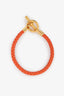 Hermès Orange Leather Glenan Bracelet